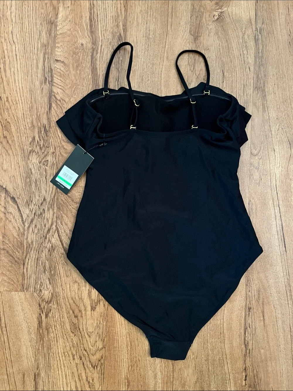 NWT Jones New York Double Ruffle One Piece Swimsuit